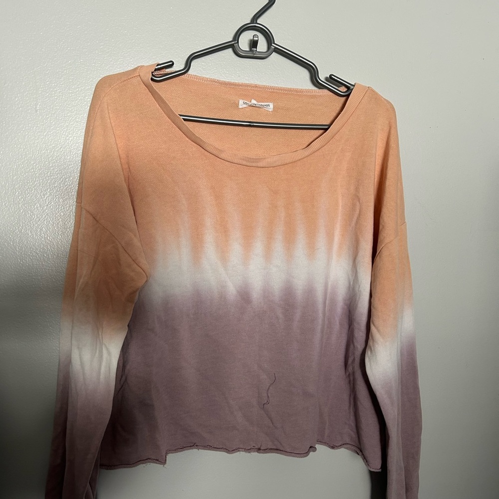 Gradient Orange and Purple Top